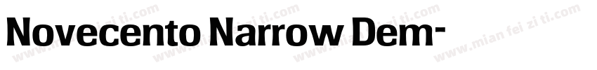 Novecento Narrow Dem字体转换
